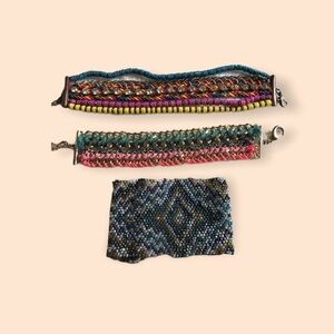 Boho style bracelets set